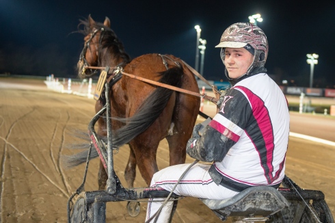 Dante Kolgjini efter en seger i vintras. Foto: Mikael Rosenquist, TR Bild Foto av Mikael Rosenquist, TR Bild